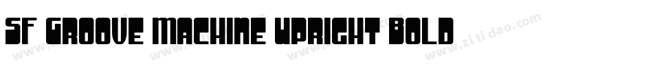 SF Groove Machine Upright Bold字体转换